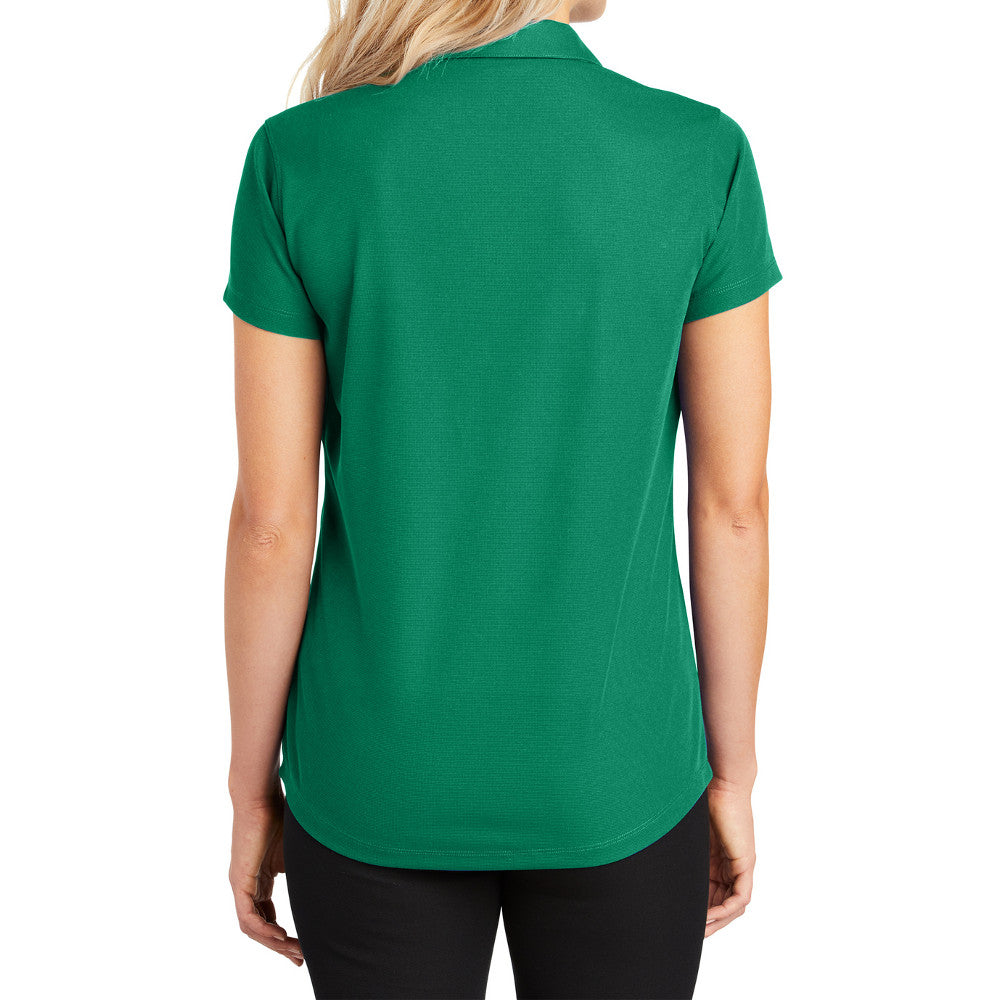 Women's Short Sleeve Dry Zone Moisture-Wicking Grid Polo Shirt