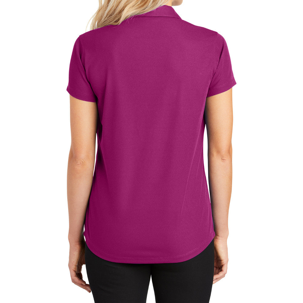 Women's Short Sleeve Dry Zone Moisture-Wicking Grid Polo Shirt