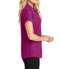 Women's Short Sleeve Dry Zone Moisture-Wicking Grid Polo Shirt