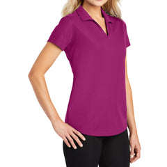 Women's Short Sleeve Dry Zone Moisture-Wicking Grid Polo Shirt