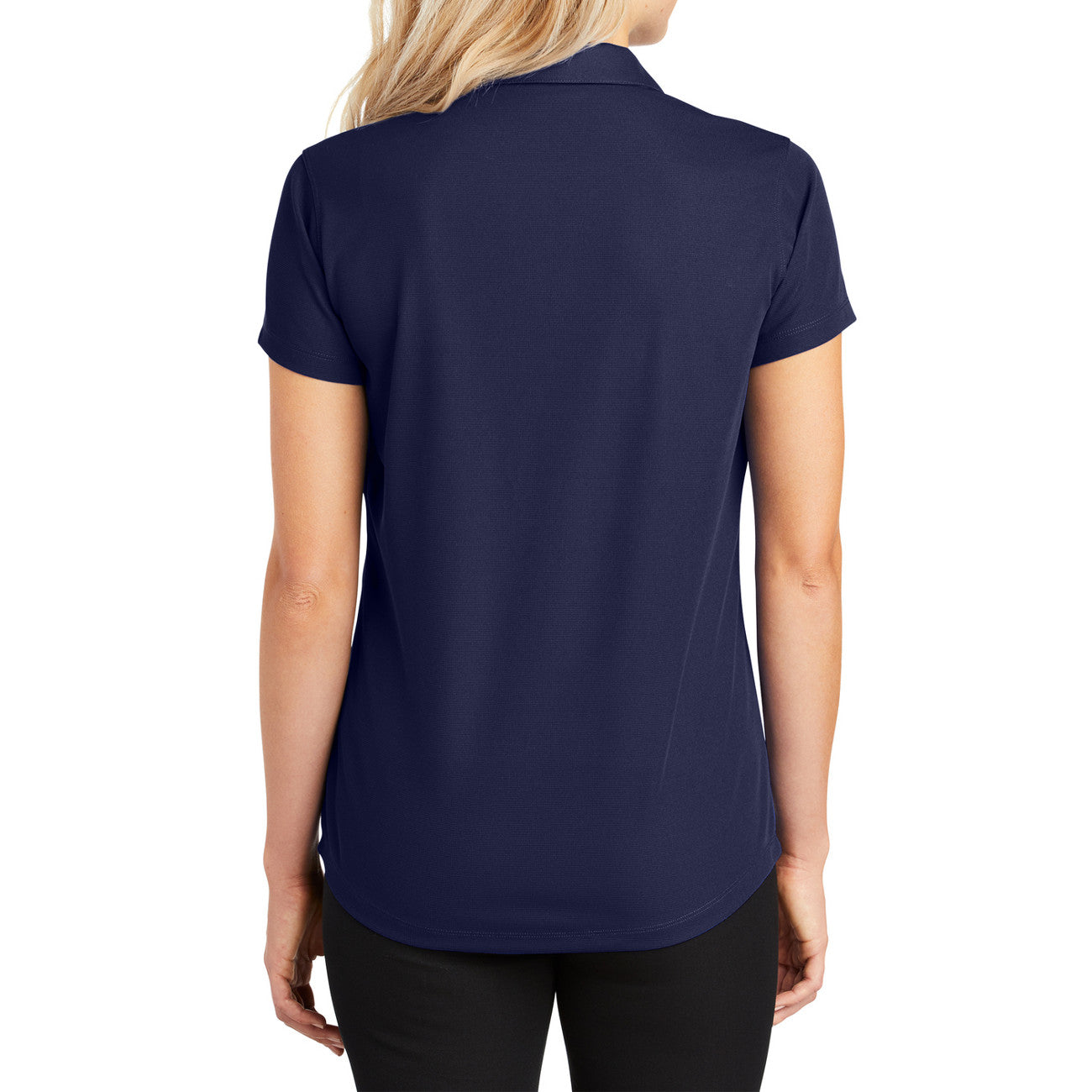 Women's Short Sleeve Dry Zone Moisture-Wicking Grid Polo Shirt