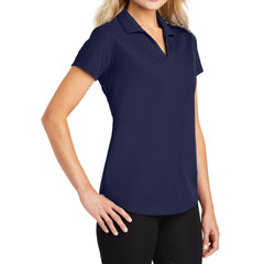Women's Short Sleeve Dry Zone Moisture-Wicking Grid Polo Shirt