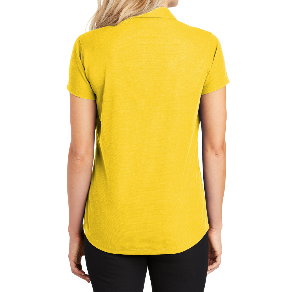 Women's Short Sleeve Dry Zone Moisture-Wicking Grid Polo Shirt