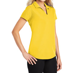 Women's Short Sleeve Dry Zone Moisture-Wicking Grid Polo Shirt