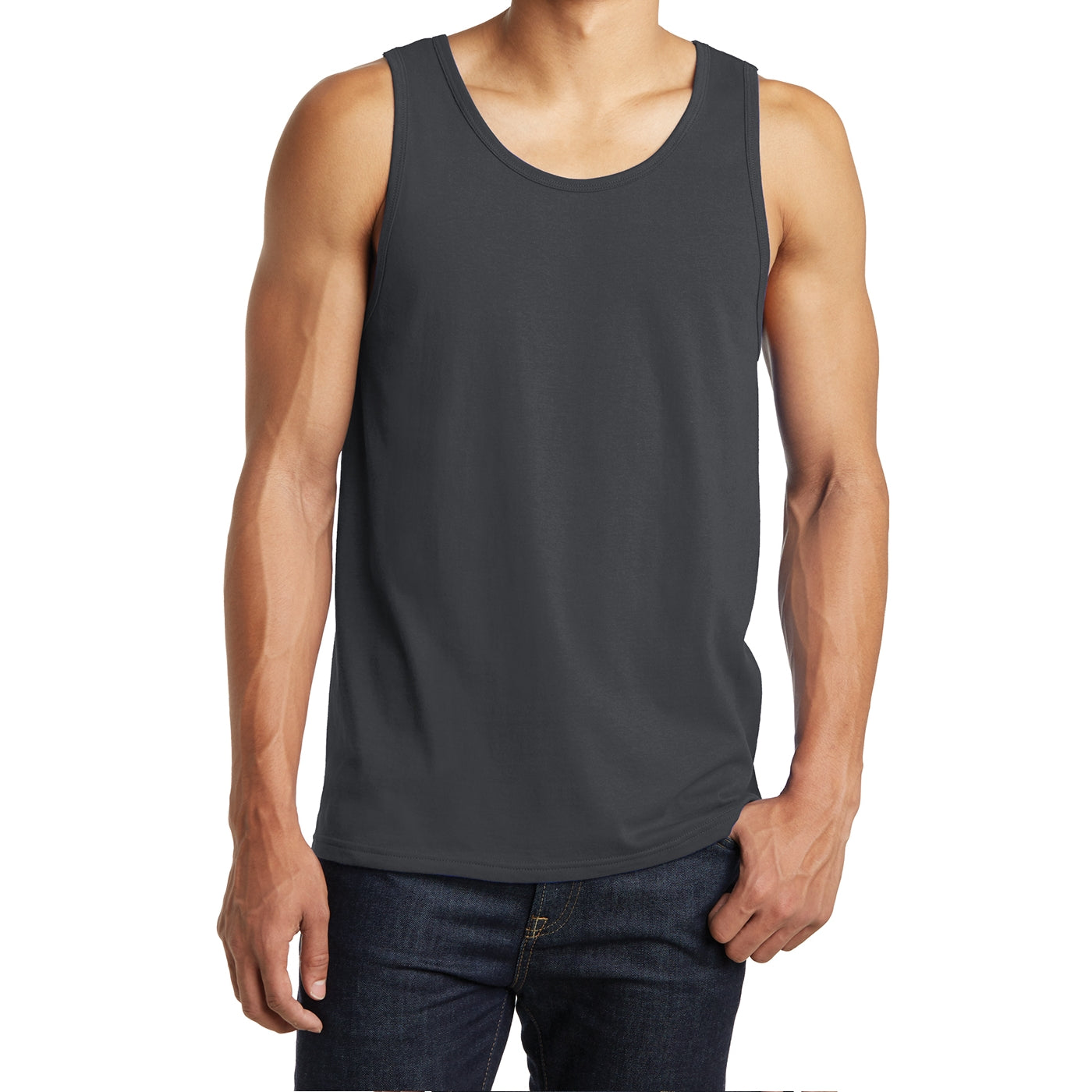 Men's District Young The Concert Tank - Charcoal