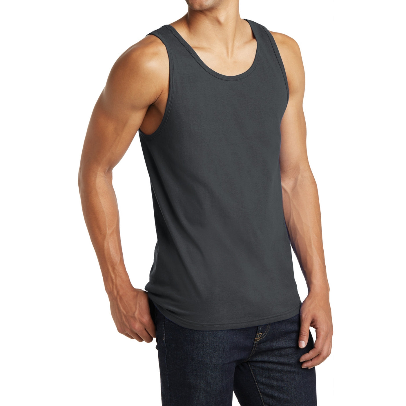 Men's District Young The Concert Tank - Charcoal