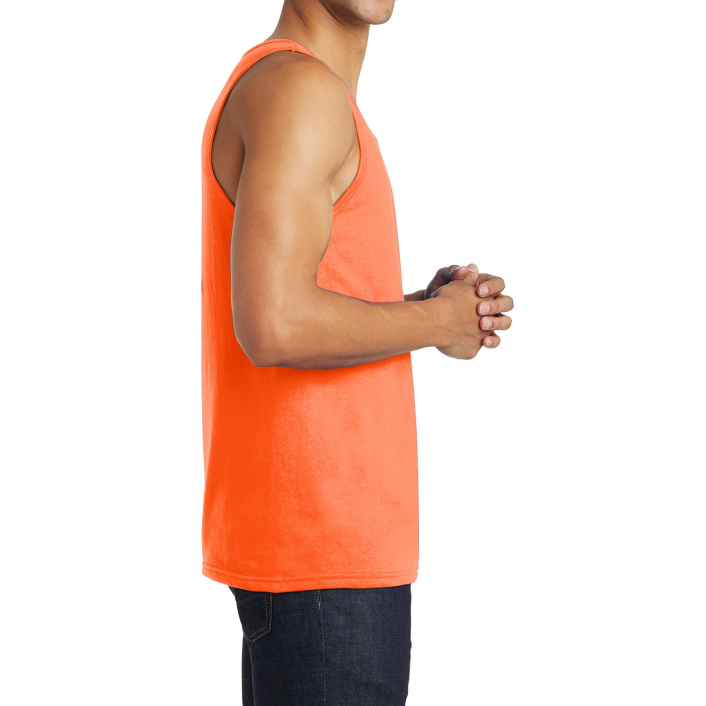 Men's District Young The Concert Tank - Neon Orange