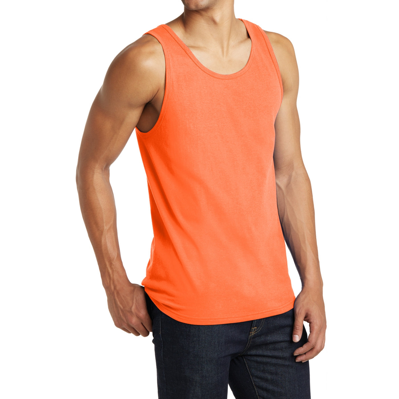 Men's District Young The Concert Tank - Neon Orange