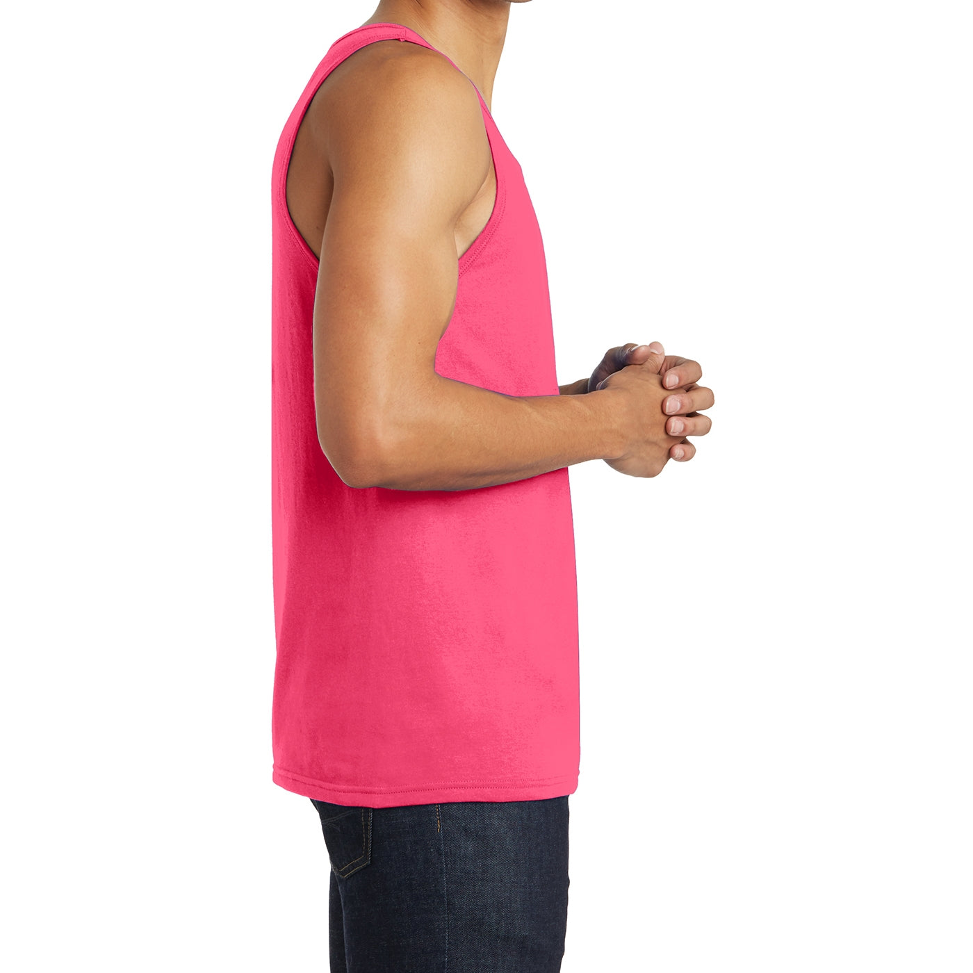 Men's District Young The Concert Tank - Neon Pink