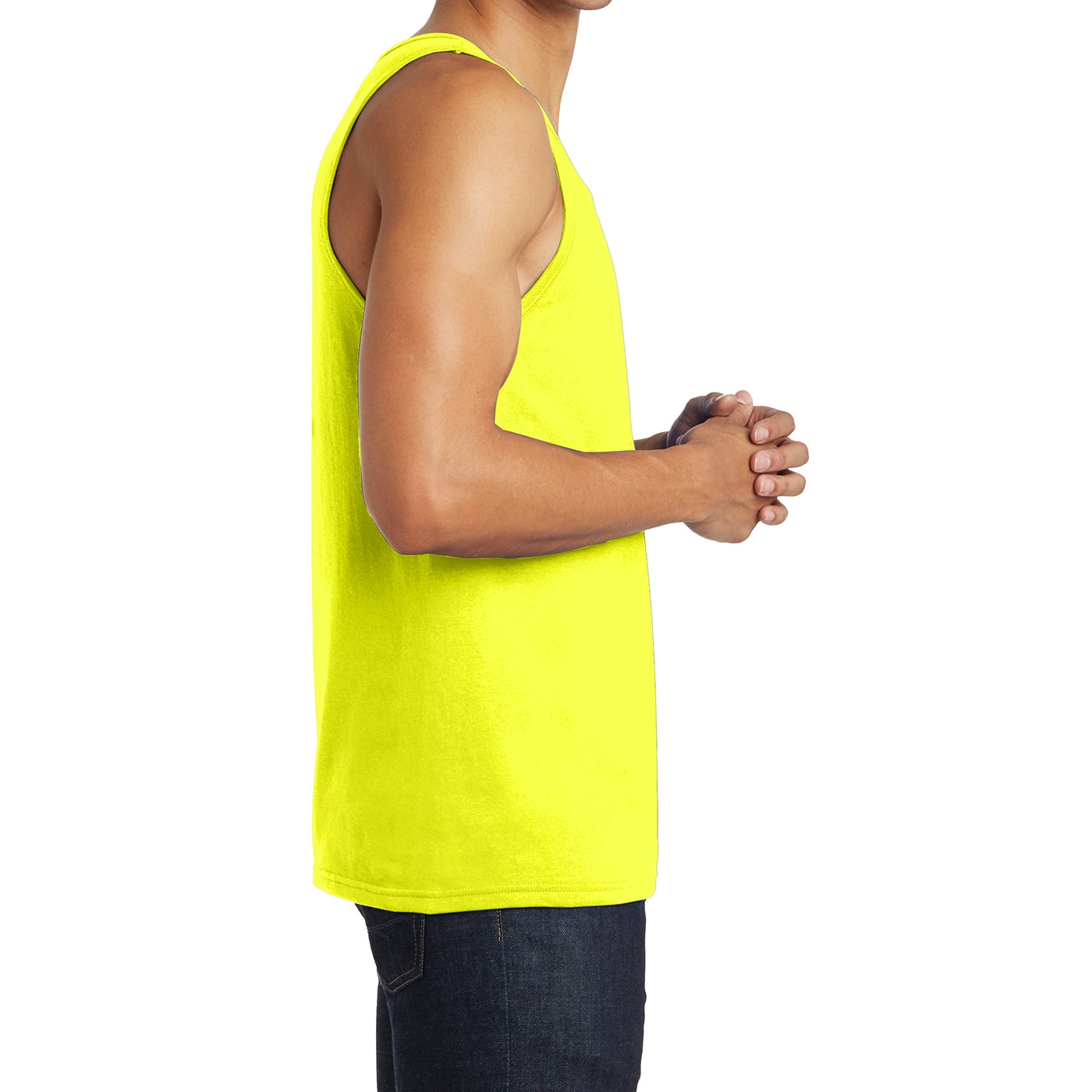 Men's District Young The Concert Tank - Neon Yellow