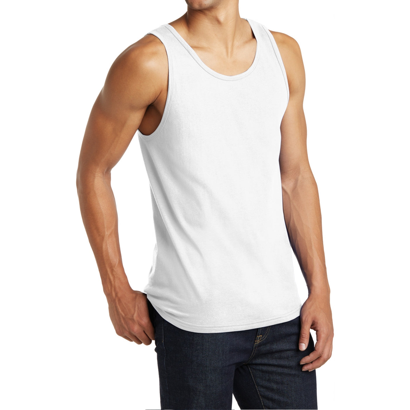 Men's District Young The Concert Tank - White