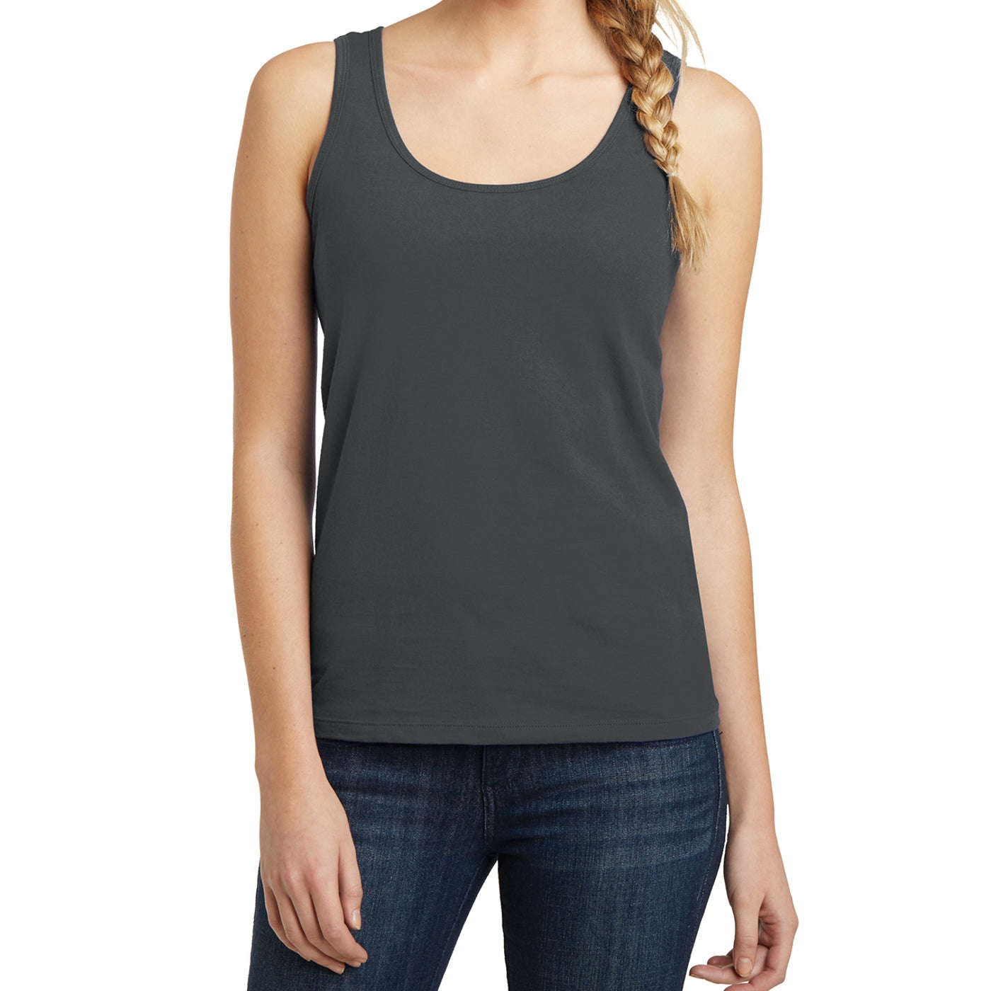 Women's Juniors The Concert Tank - Charcoal