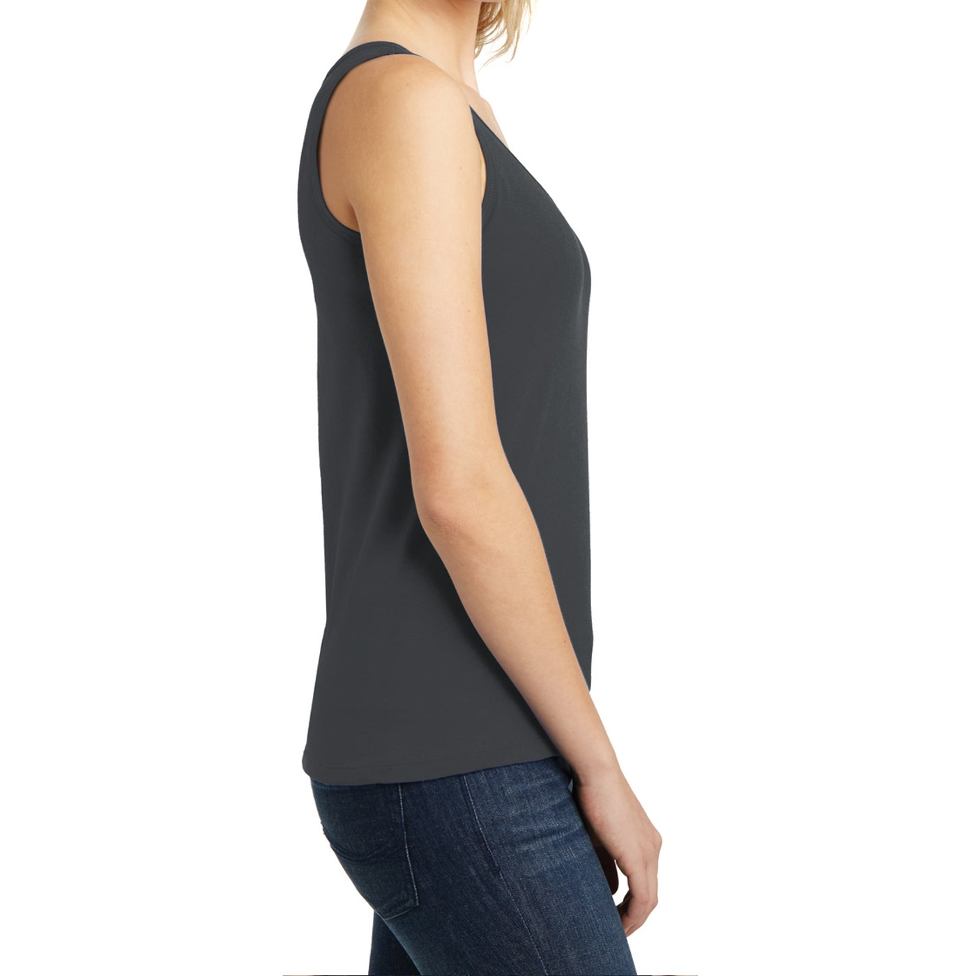 Women's Juniors The Concert Tank - Charcoal
