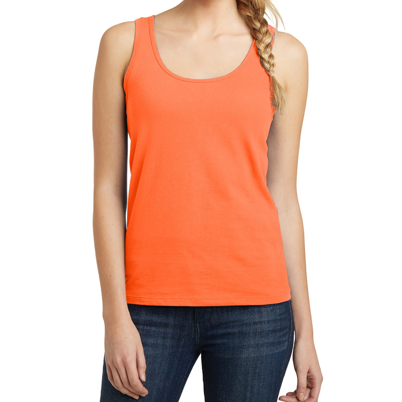 Women's Juniors The Concert Tank - Neon Orange