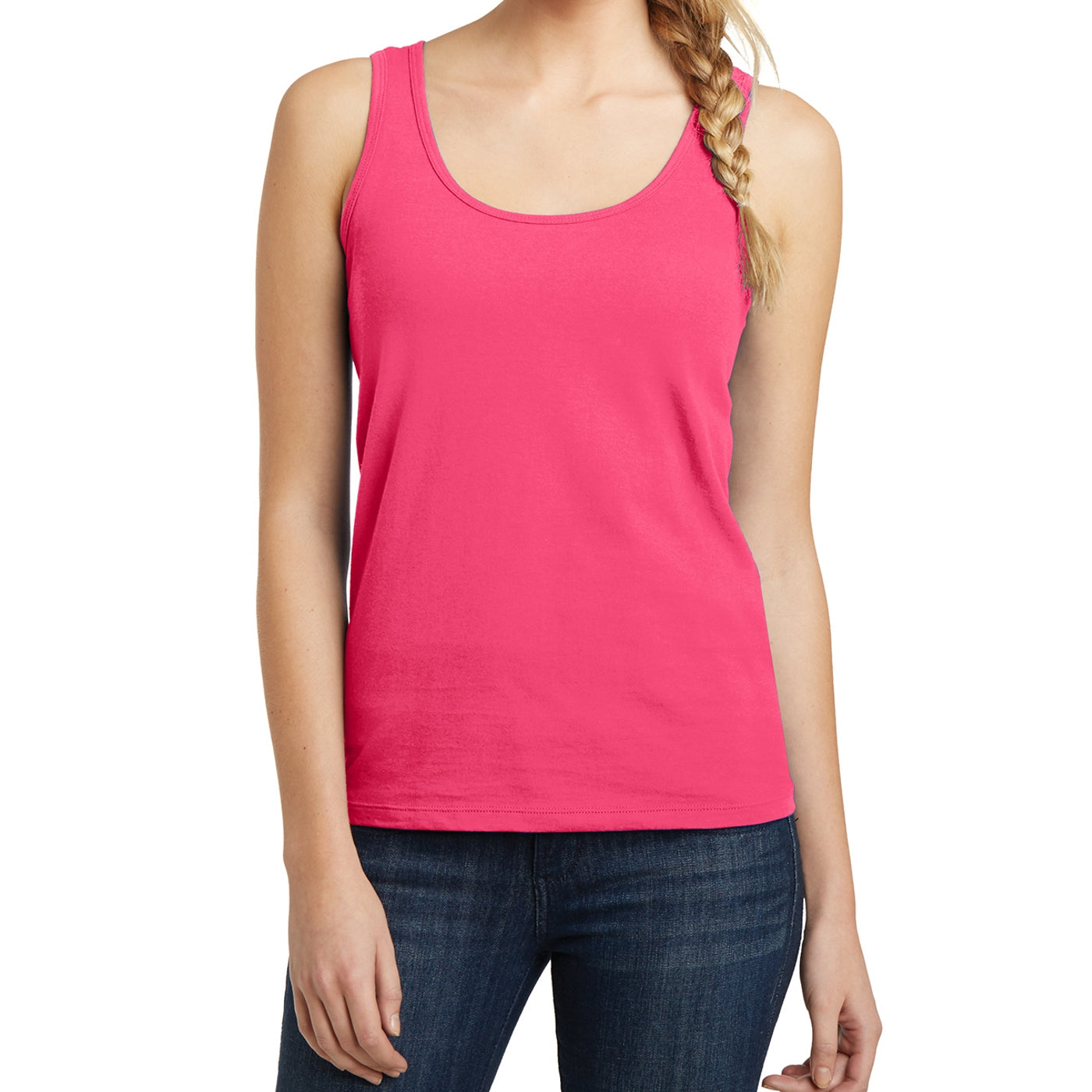 Women's Juniors The Concert Tank - Neon Pink