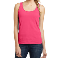 Women's Juniors The Concert Tank - Neon Pink