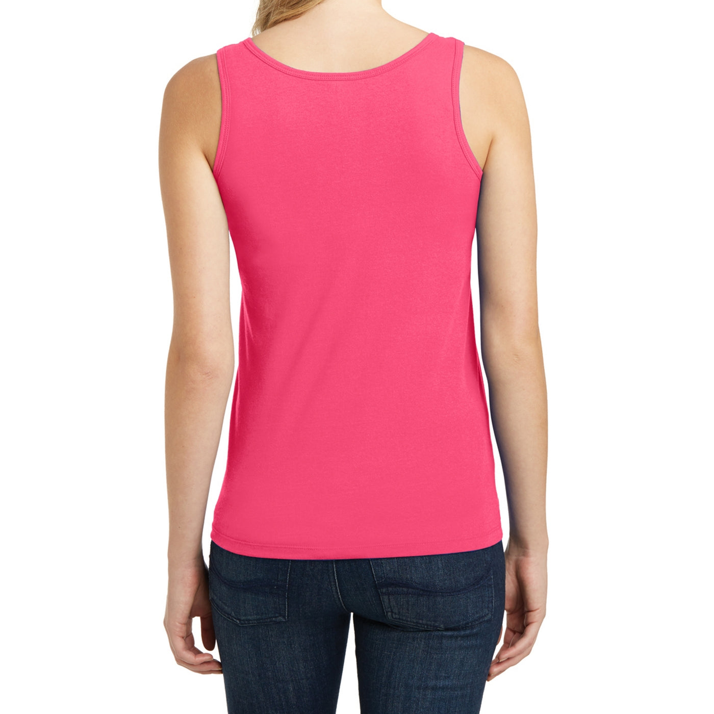 Women's Juniors The Concert Tank - Neon Pink