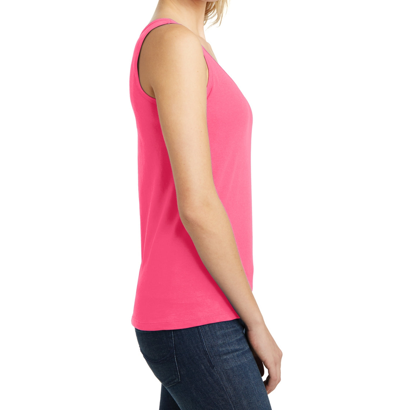 Women's Juniors The Concert Tank - Neon Pink