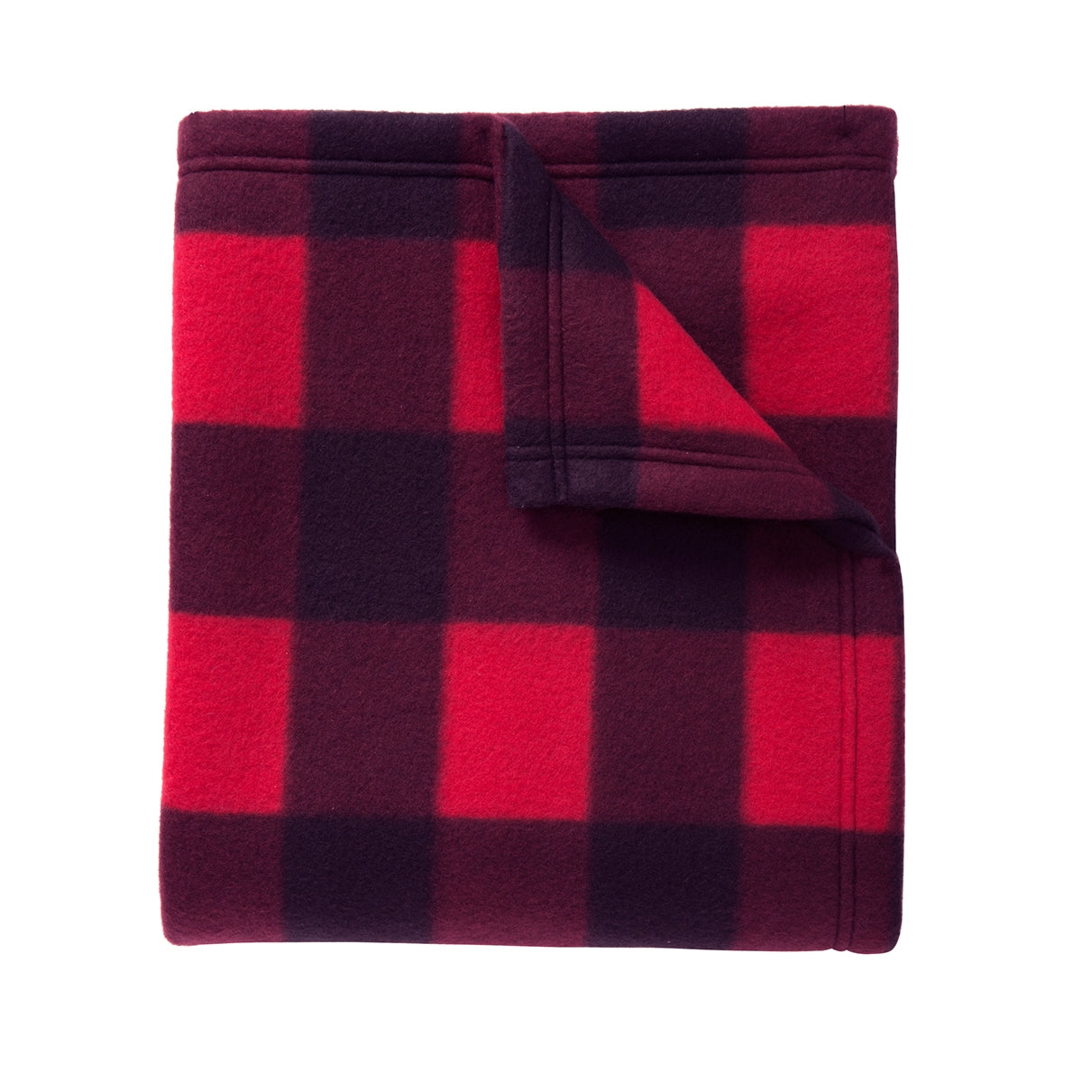Core Printed Fleece Blanket Buffalo Plaid Print
