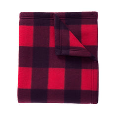 Core Printed Fleece Blanket Buffalo Plaid Print