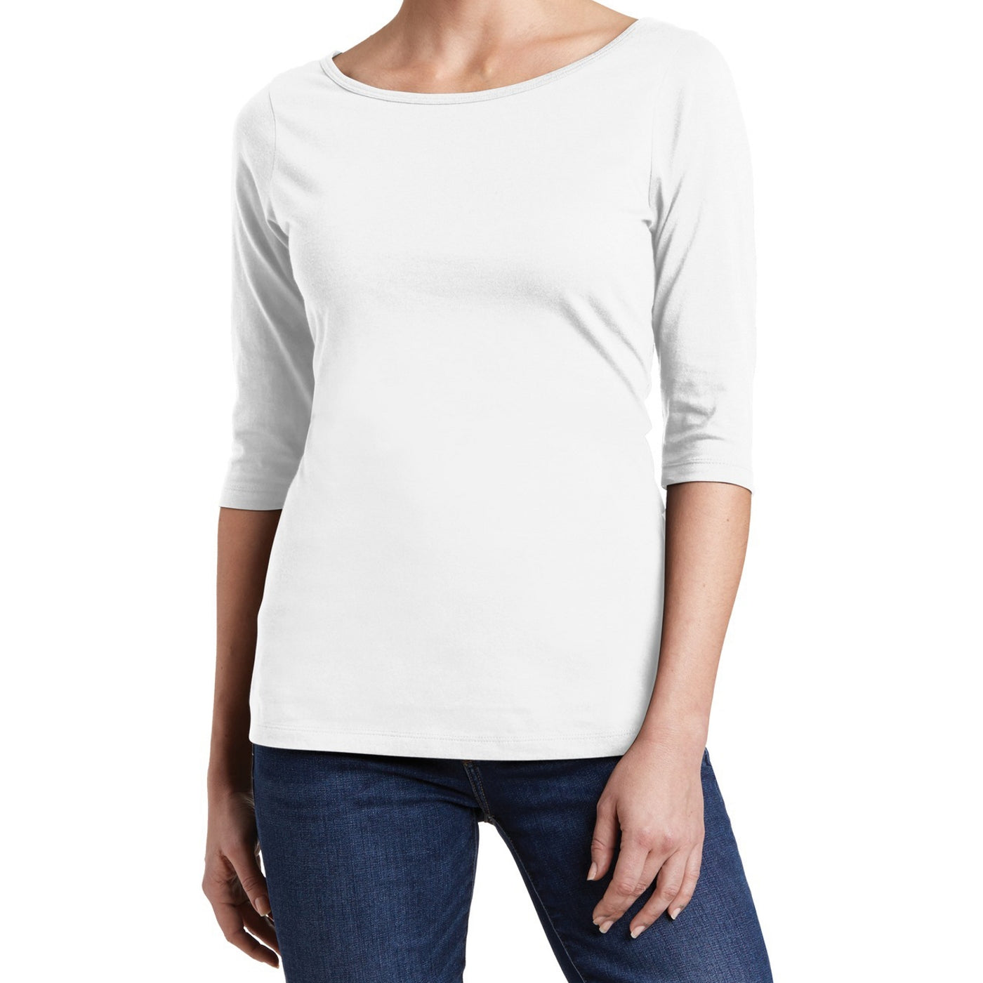 Women's Perfect Weight 3/4-Sleeve Tee - Bright White