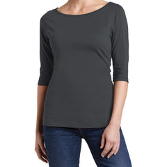 Women's Perfect Weight 3/4-Sleeve Tee - Charcoal