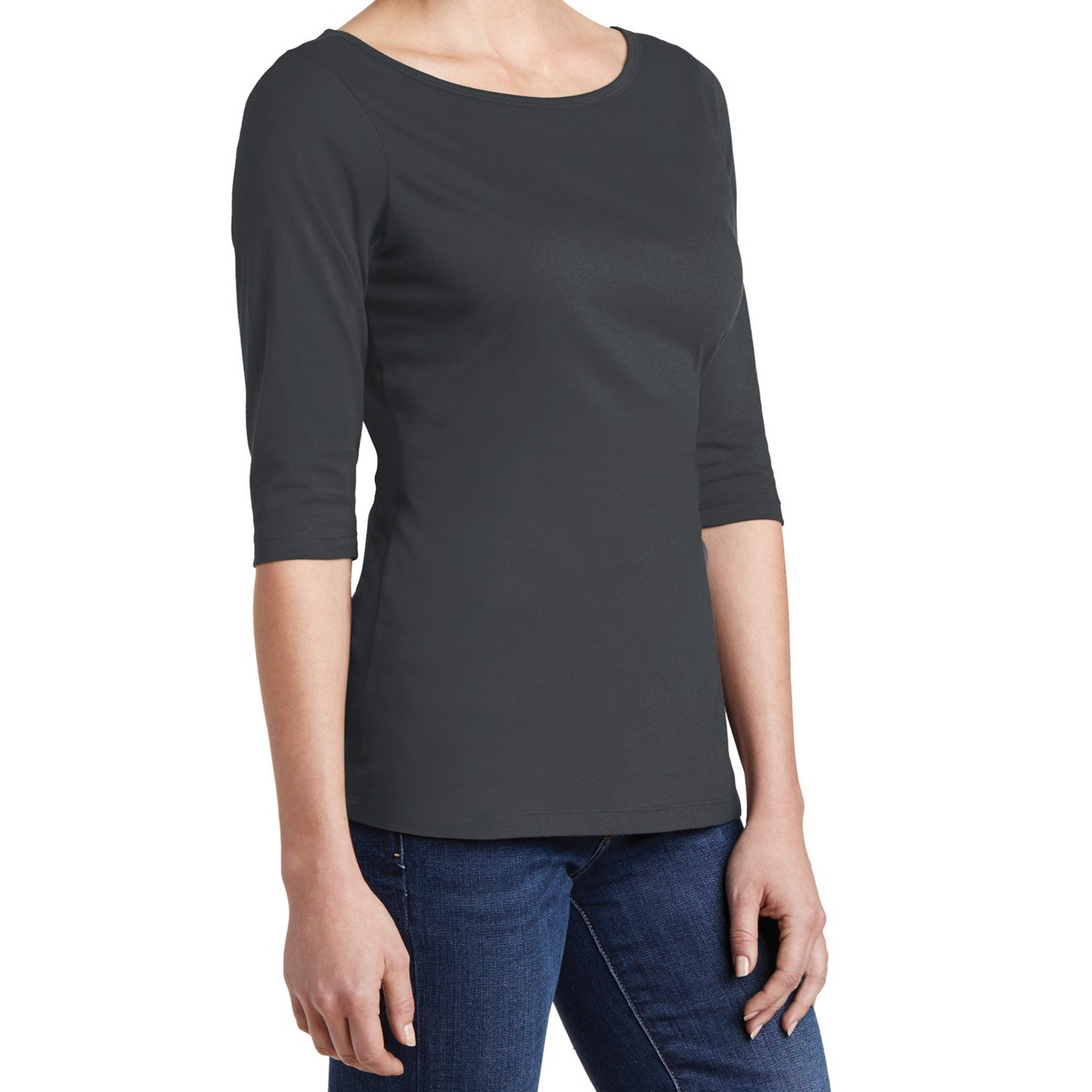 Women's Perfect Weight 3/4-Sleeve Tee - Charcoal