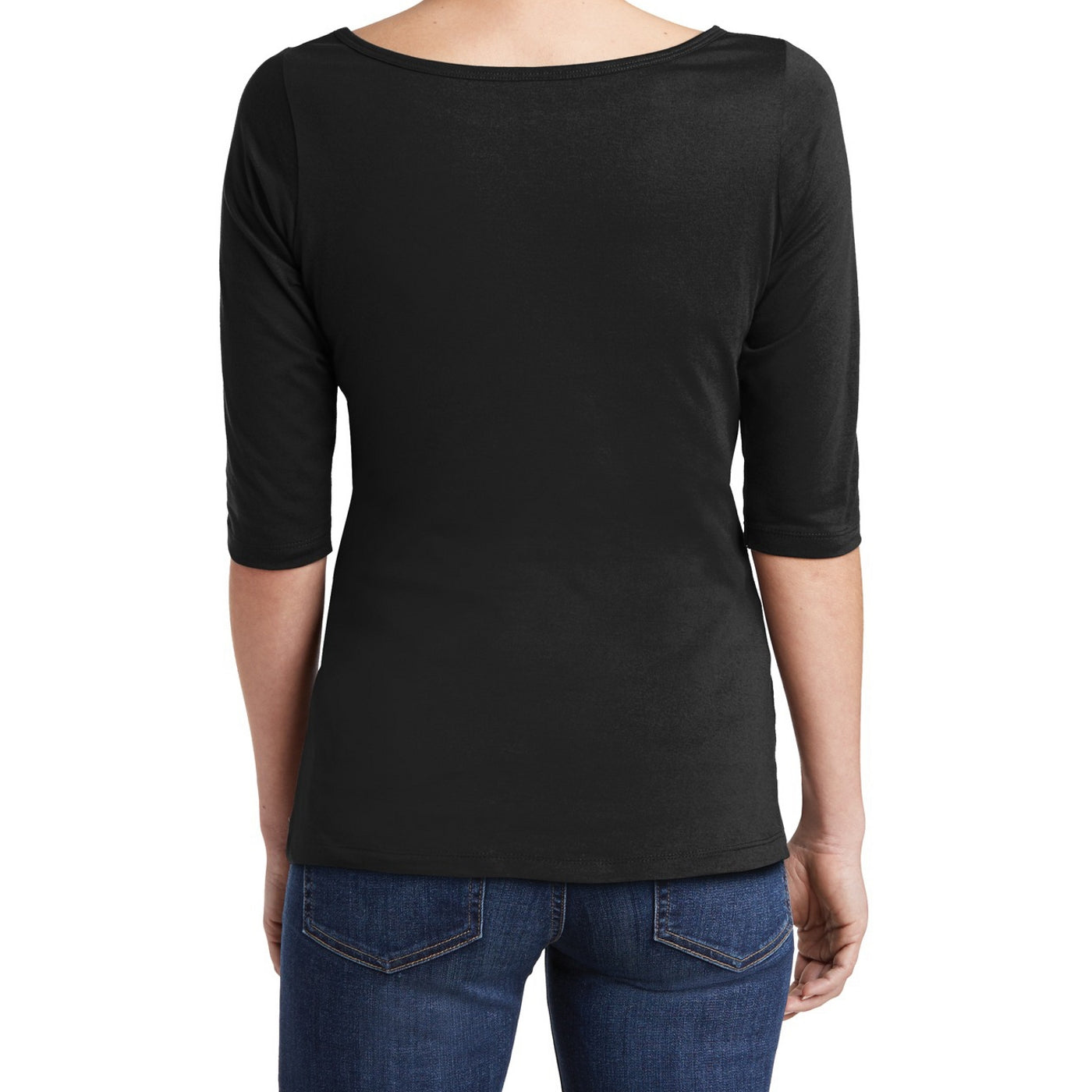 Women's Perfect Weight 3/4-Sleeve Tee - Jet Black
