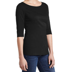 Women's Perfect Weight 3/4-Sleeve Tee - Jet Black