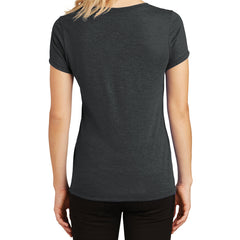 Women's Perfect Tri V-Neck Tee - Black Frost - Back
