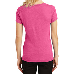 Women's Perfect Tri V-Neck Tee - Fuchsia Frost - Back