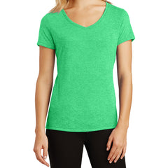 Women's Perfect Tri V-Neck Tee - Green Frost - Front