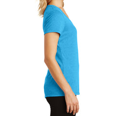 Women's Perfect Tri V-Neck Tee - Turquoise Frost - Side