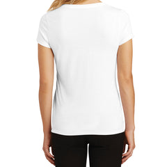 Women's Perfect Tri V-Neck Tee - White - Back