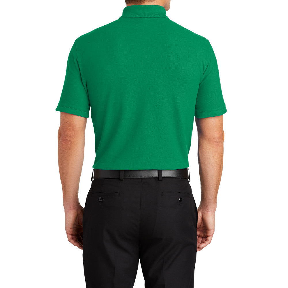 Men's Short Sleeve Core Classic Pique Polo Shirt for Everyday Wear