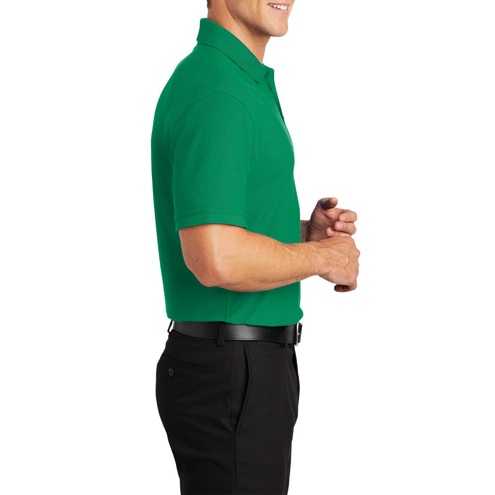 Men's Short Sleeve Core Classic Pique Polo Shirt for Everyday Wear