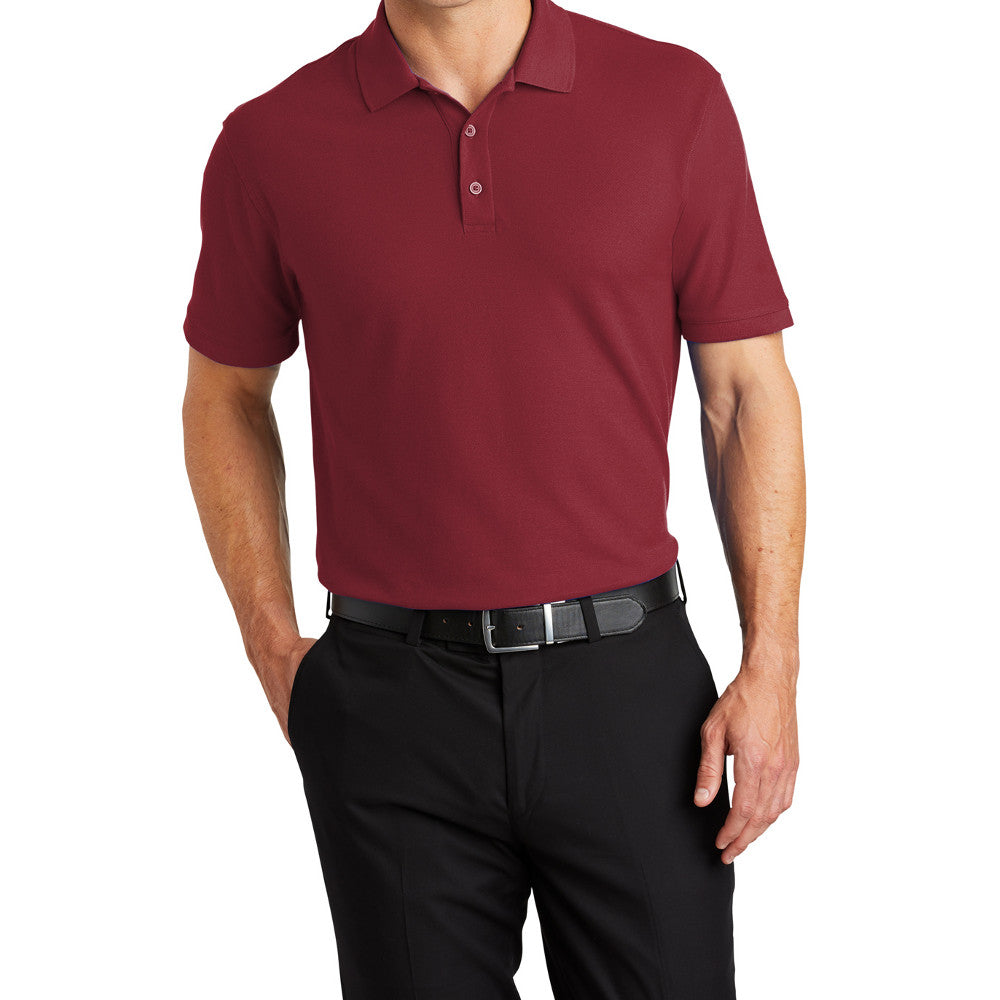 Men's Short Sleeve Core Classic Pique Polo Shirt for Everyday Wear