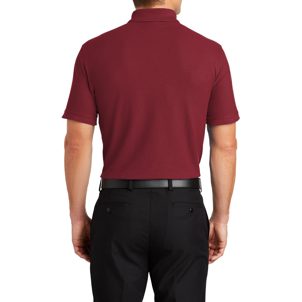 Men's Short Sleeve Core Classic Pique Polo Shirt for Everyday Wear