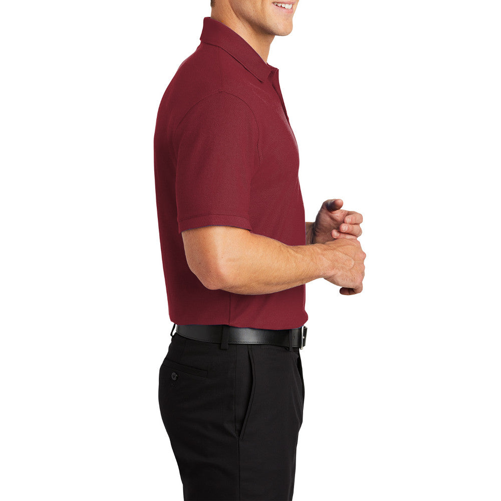 Men's Short Sleeve Core Classic Pique Polo Shirt for Everyday Wear