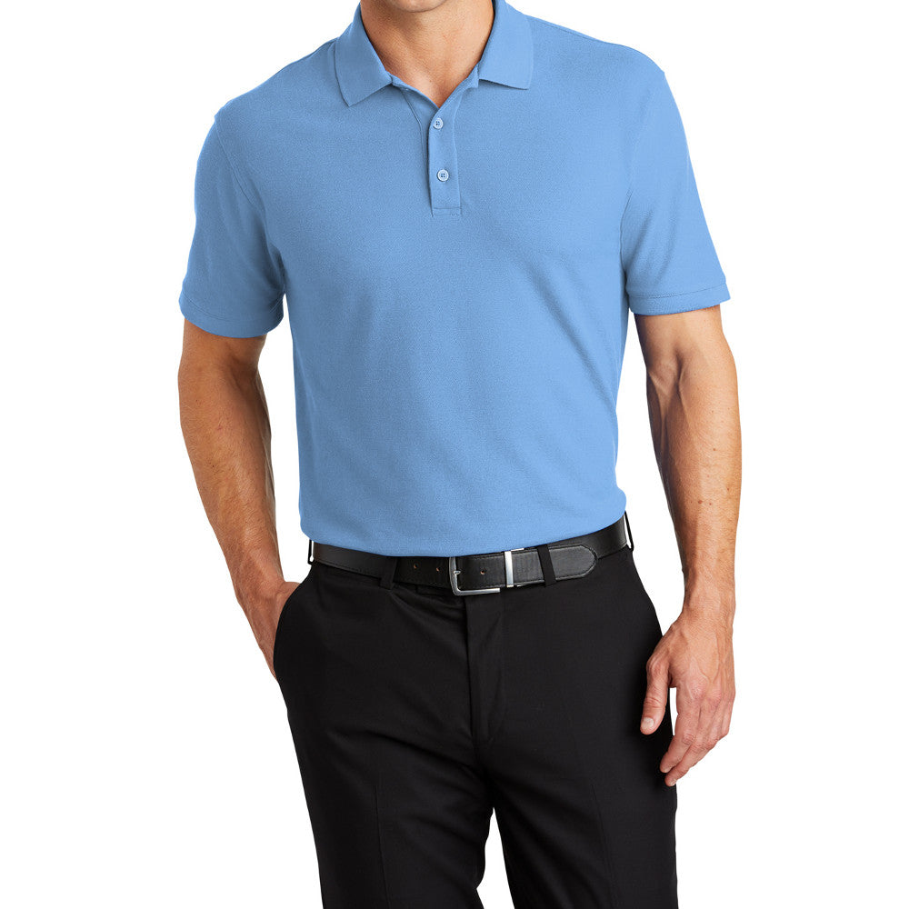 Men's Short Sleeve Core Classic Pique Polo Shirt for Everyday Wear