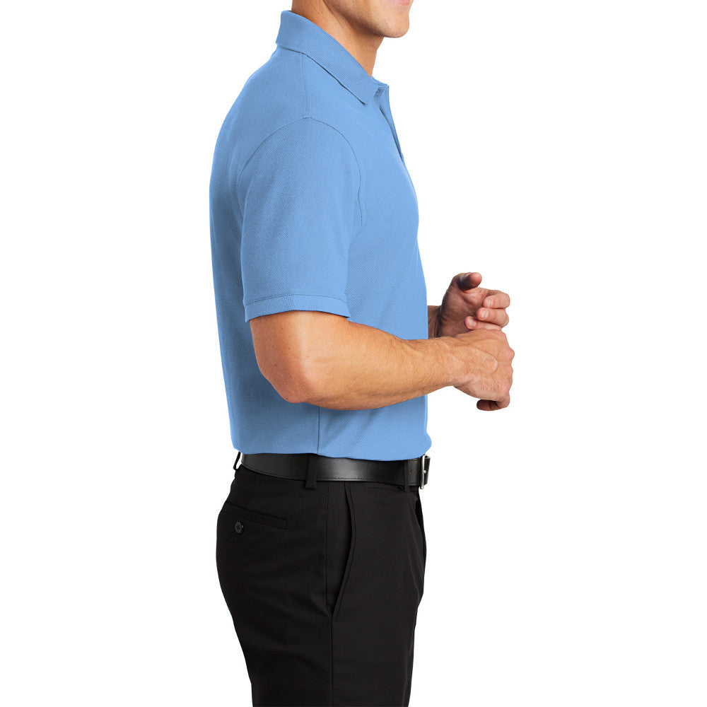 Men's Short Sleeve Core Classic Pique Polo Shirt for Everyday Wear