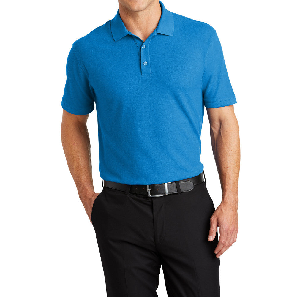 Men's Short Sleeve Core Classic Pique Polo Shirt for Everyday Wear