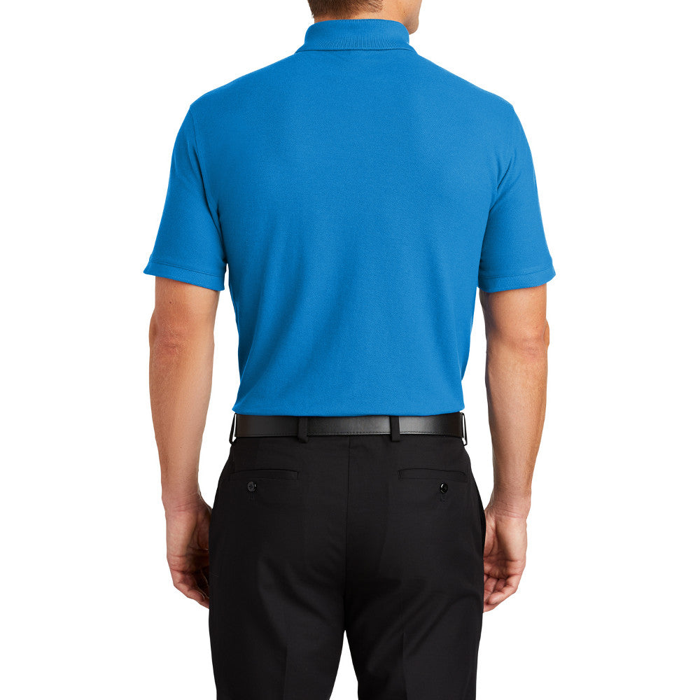 Men's Short Sleeve Core Classic Pique Polo Shirt for Everyday Wear