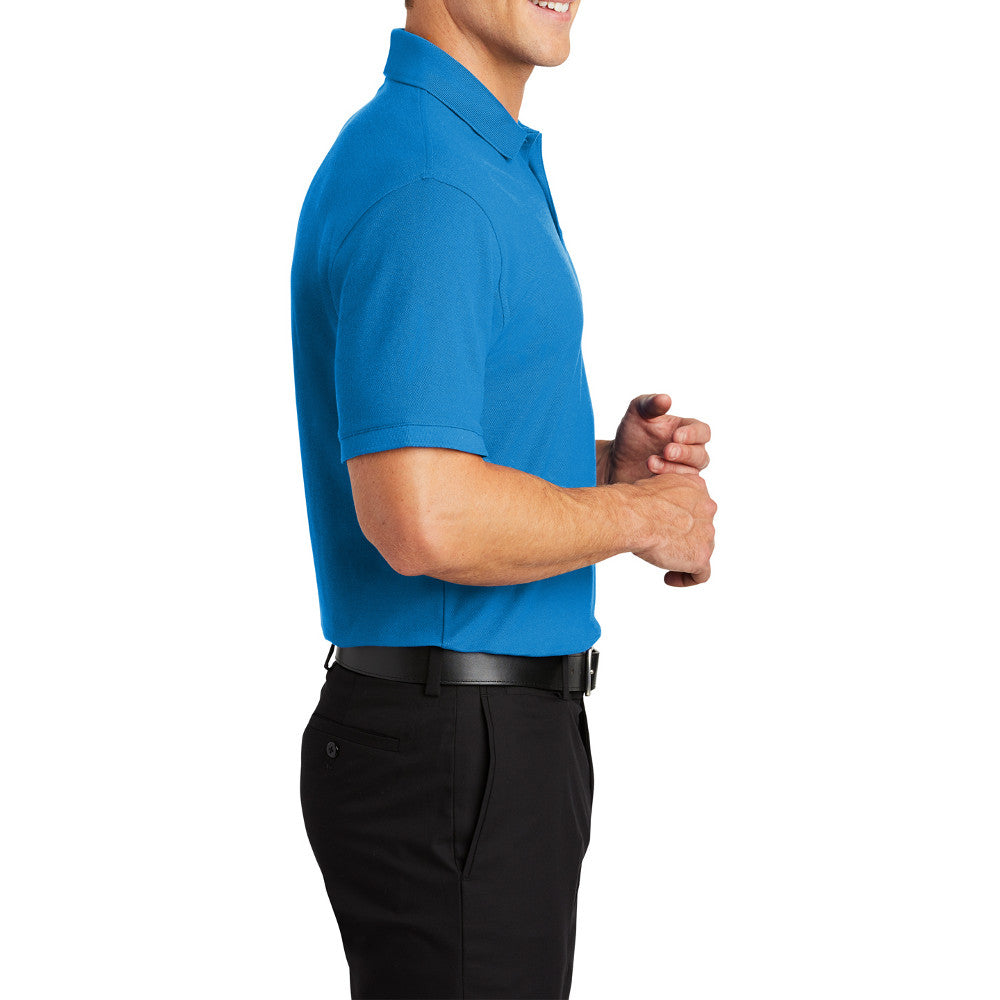 Men's Short Sleeve Core Classic Pique Polo Shirt for Everyday Wear