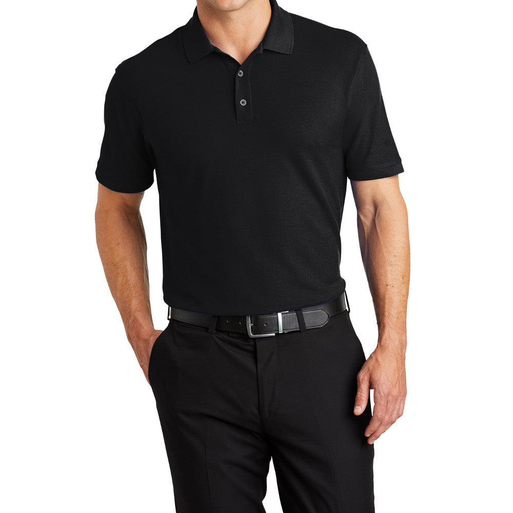 Men's Short Sleeve Core Classic Pique Polo Shirt for Everyday Wear