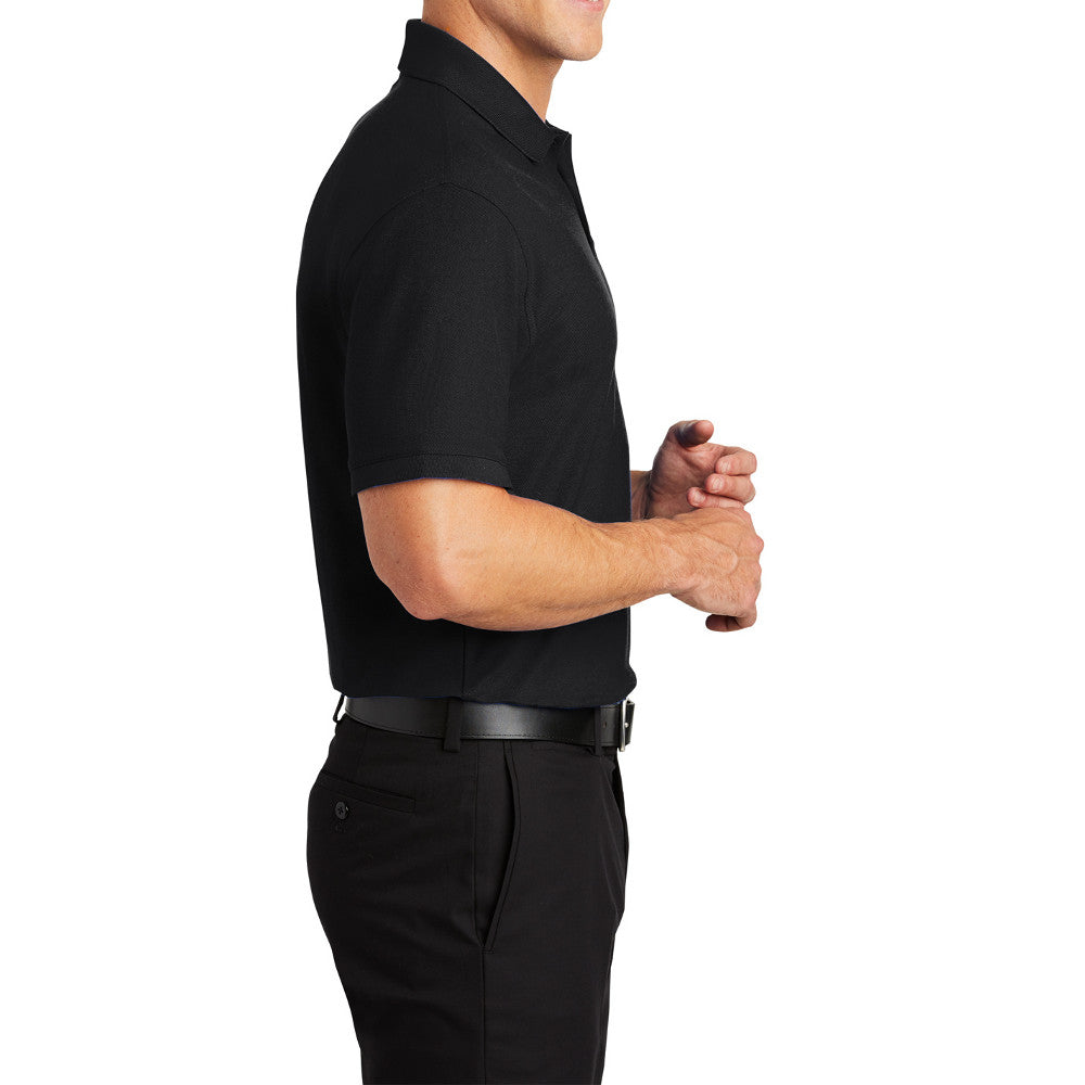 Men's Short Sleeve Core Classic Pique Polo Shirt for Everyday Wear