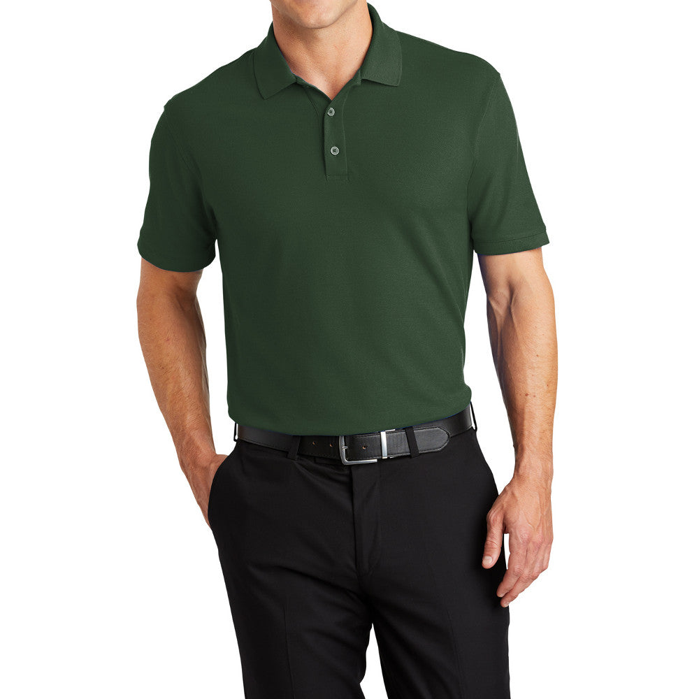 Men's Short Sleeve Core Classic Pique Polo Shirt for Everyday Wear