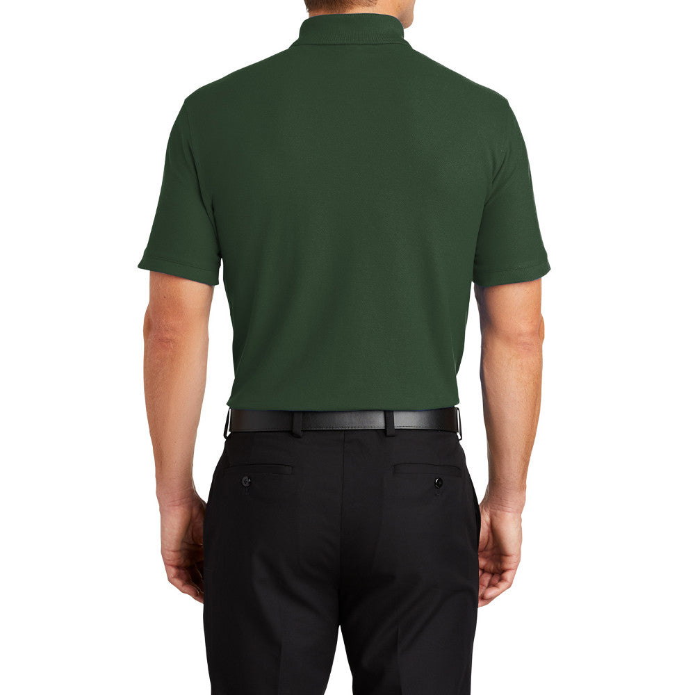 Men's Short Sleeve Core Classic Pique Polo Shirt for Everyday Wear