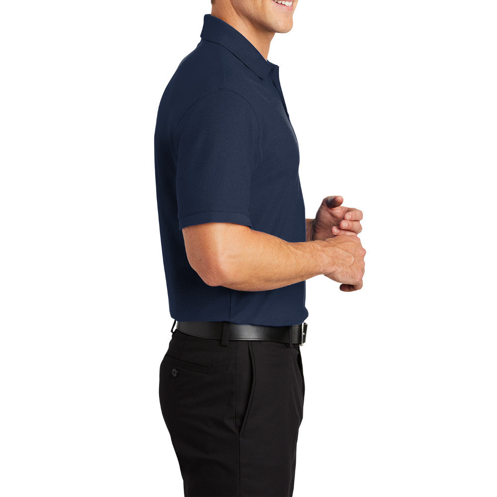 Men's Short Sleeve Core Classic Pique Polo Shirt for Everyday Wear