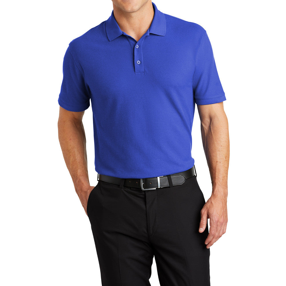 Men's Short Sleeve Core Classic Pique Polo Shirt for Everyday Wear